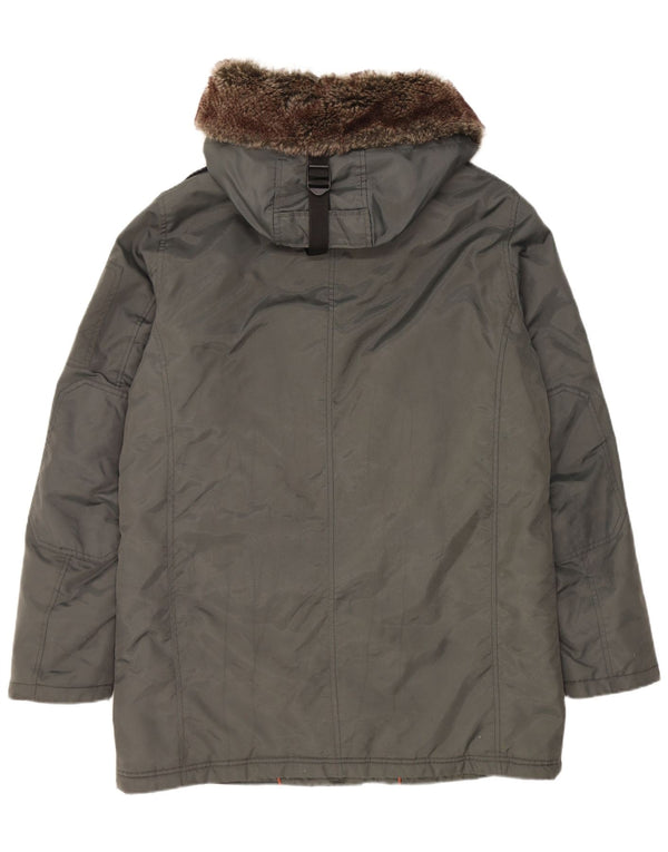 Ανδρικό μπουφάν Parka με κουκούλα Refrigue UK 40 Large Grey Nylon
