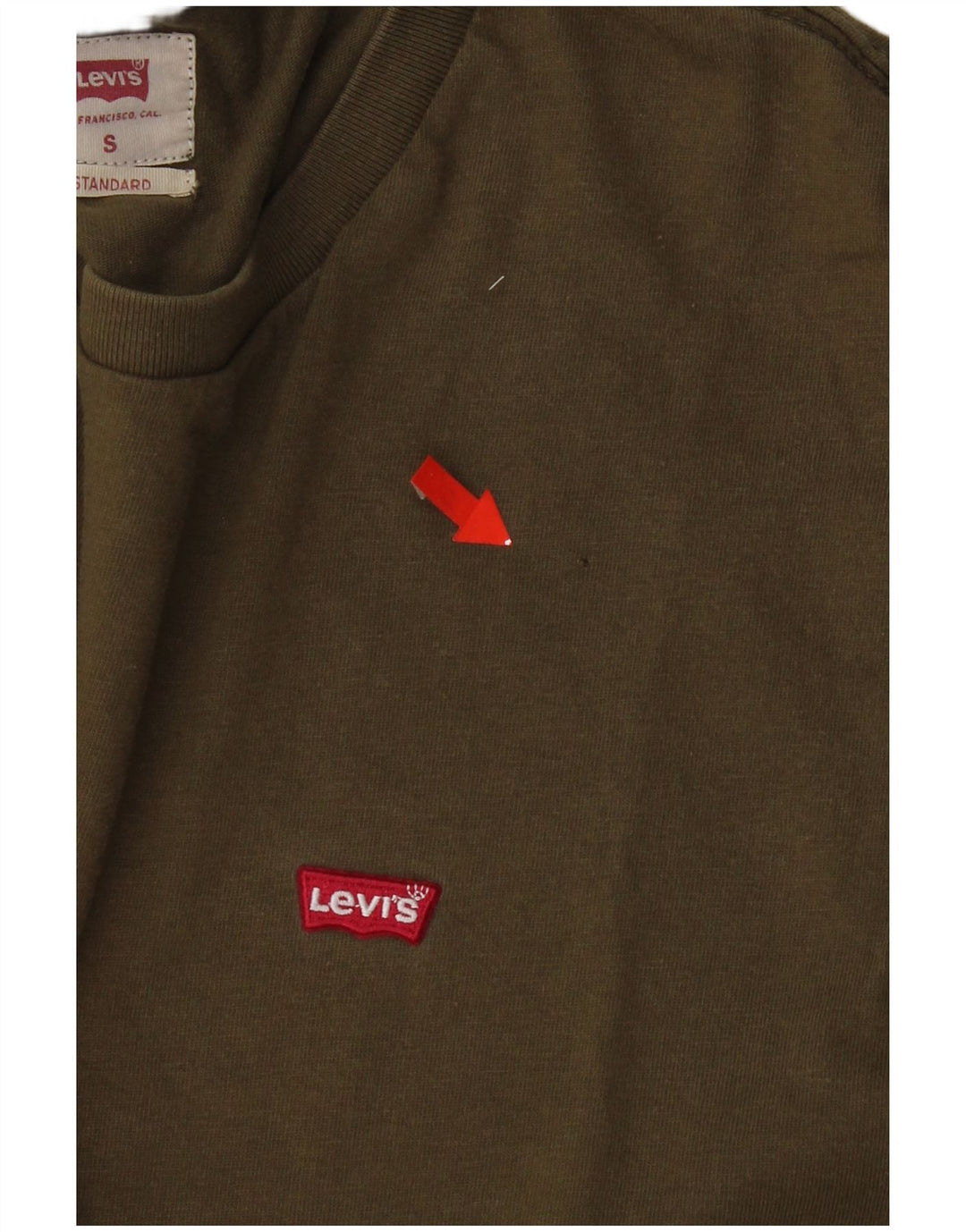 Ανδρικό T-Shirt Levi's Top Small Khaki
