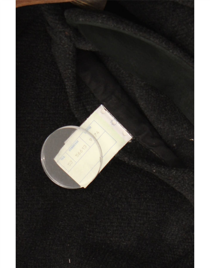 Moorbrook Ανδρικό παλτό Duffle με κουκούλα IT 52 XL Μαύρο μαλλί