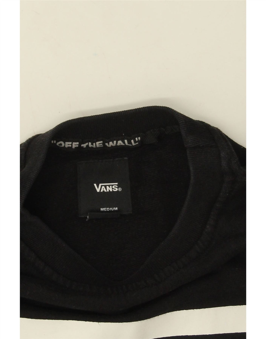 Ανδρικό γραφικό φούτερ Vans, μεσαίο μαύρο βαμβακερό