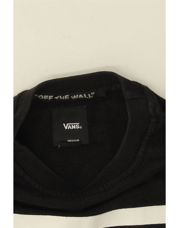 Ανδρικό γραφικό φούτερ Vans, μεσαίο μαύρο βαμβακερό