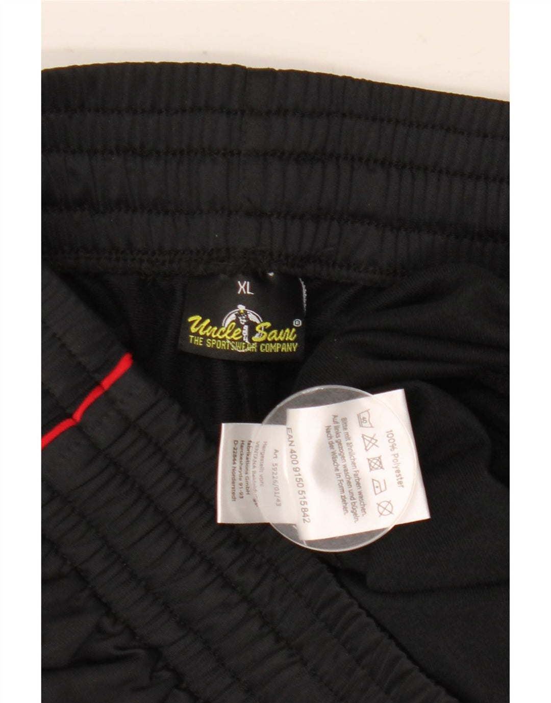 Uncle Sam Mens Graphic Tracksuit Παντελόνι XL Μαύρο Πολυεστέρα
