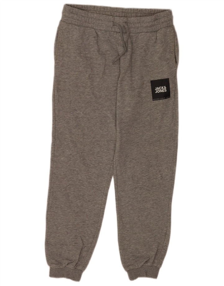Ανδρική αθλητική φόρμα Jack & Jones Παντελόνι Joggers Βαμβακερό μεσαίο γκρι