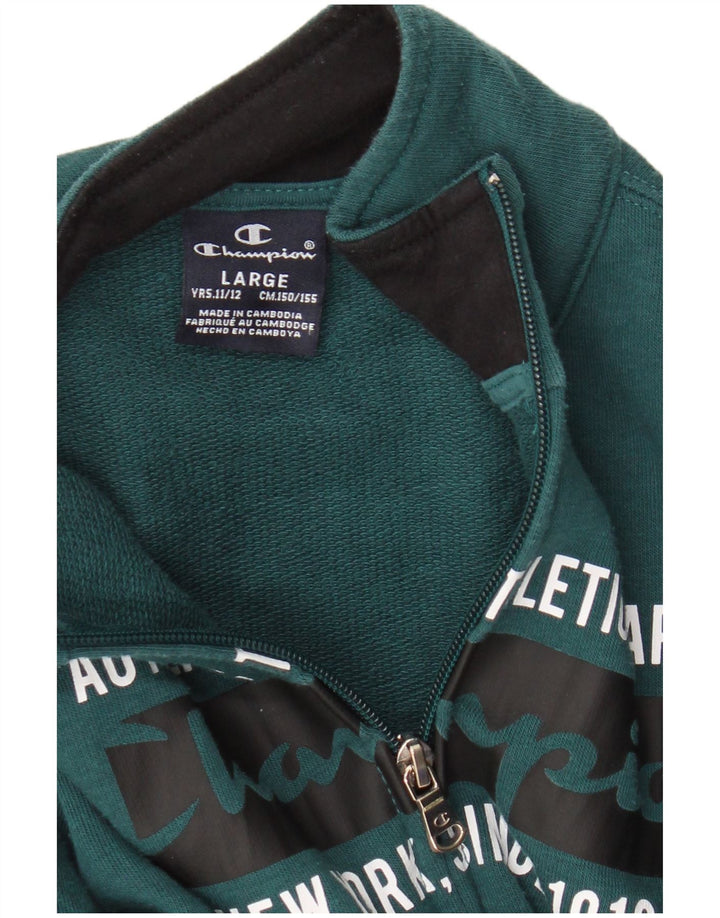 Champion Boys Graphic αθλητική φόρμα Top Jacket 11-12 Years Large Green