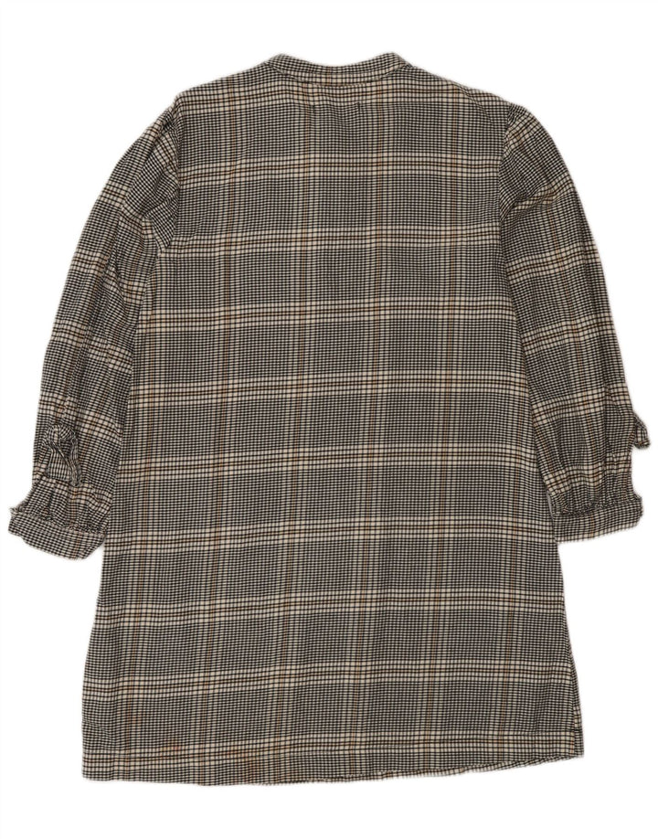Zara Girls πουλόβερ πουλόβερ φόρεμα 13-14 ετών Γκρι βαμβακερό Gingham