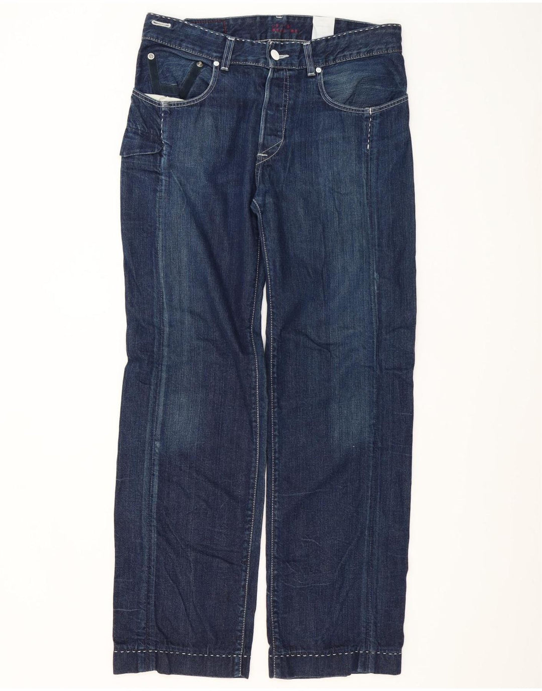 Ανδρικό τζιν Levi's Straight W34 L34 Navy Blue Cotton
