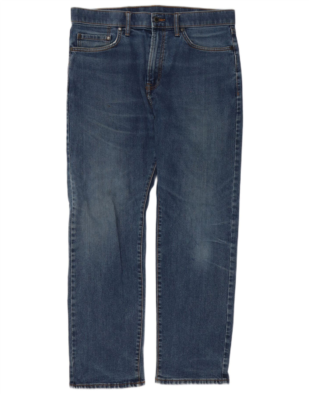 Ανδρικό τζιν Zara Regular Straight W34 L29 Μπλε βαμβακερό