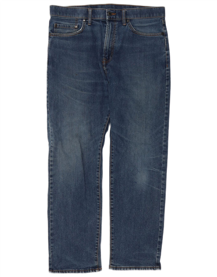 Ανδρικό τζιν Zara Regular Straight W34 L29 Μπλε βαμβακερό