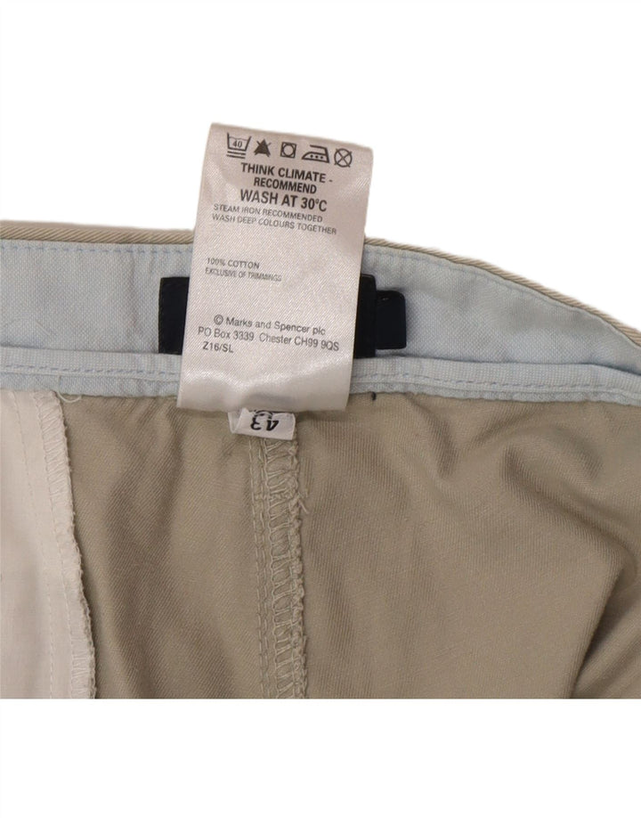 Marks & Spencer Womens Blue Harbour Straight Chino Παντελόνι W42 L33 Γκρι