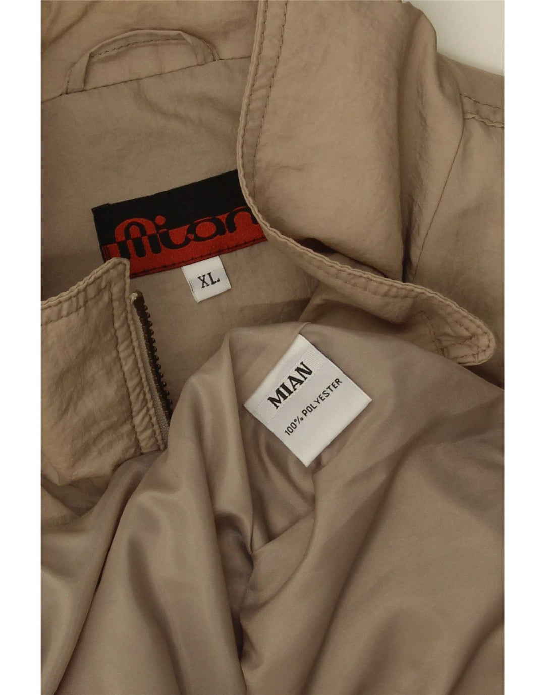 Vintage Ανδρικό Bomber Jacket UK 42 XL Beige Polyester