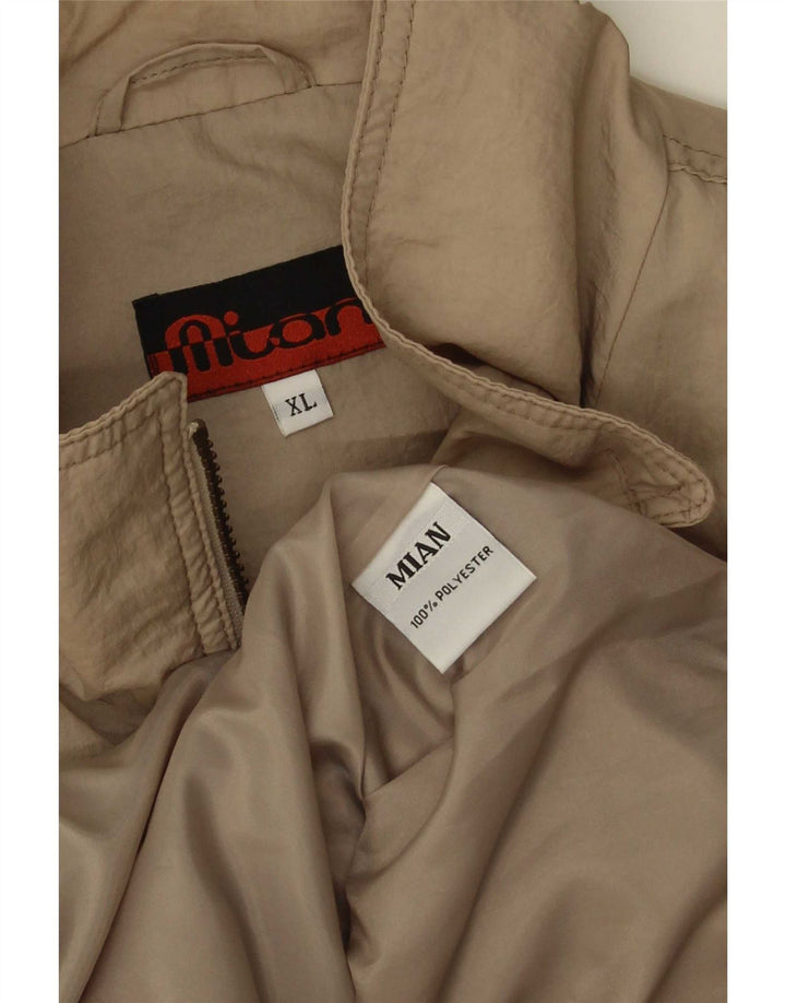 Vintage Ανδρικό Bomber Jacket UK 42 XL Beige Polyester