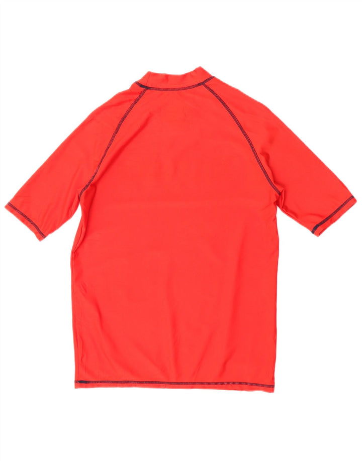 Tommy Hilfiger Boys Graphic T-Shirt Top 15-16 Years Large Red Polyester