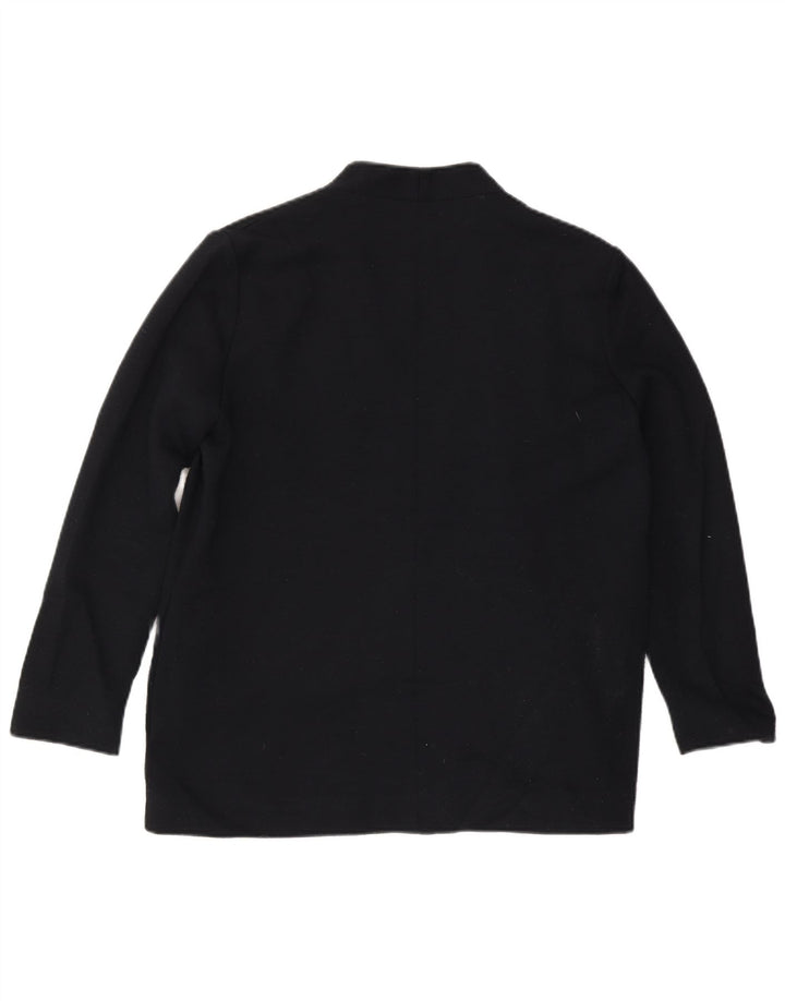 COS Γυναικείο Bomber Jacket UK 14 Large Navy Blue Wool