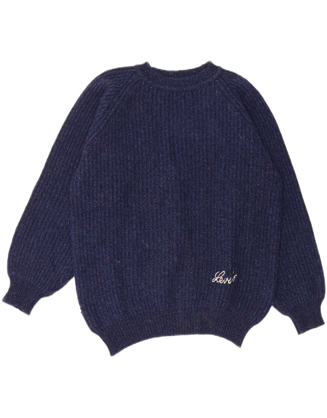 Γυναικείο πουλόβερ LEVI'S Crew Neck Jumper UK 14 Medium Navy Blue Flecked
