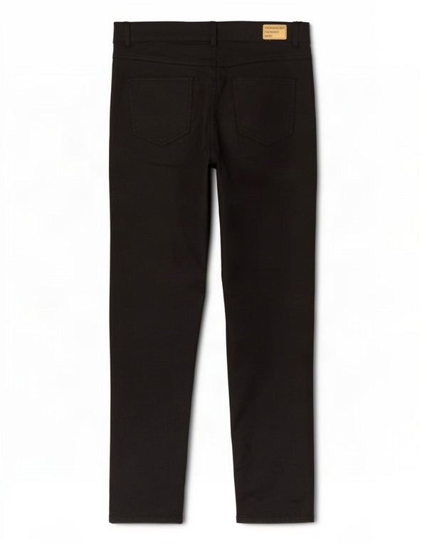 Dack's γυναικείο κερωμένο λεπτό παντελόνι IT 48 XL W32 L30 μαύρο βαμβακερό