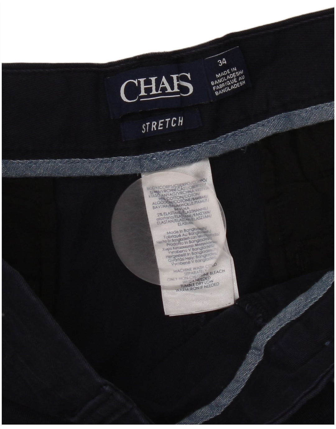 Chaps Ανδρικό σορτς Chino W34 Μεγάλο Βαμβακερό Navy Blue