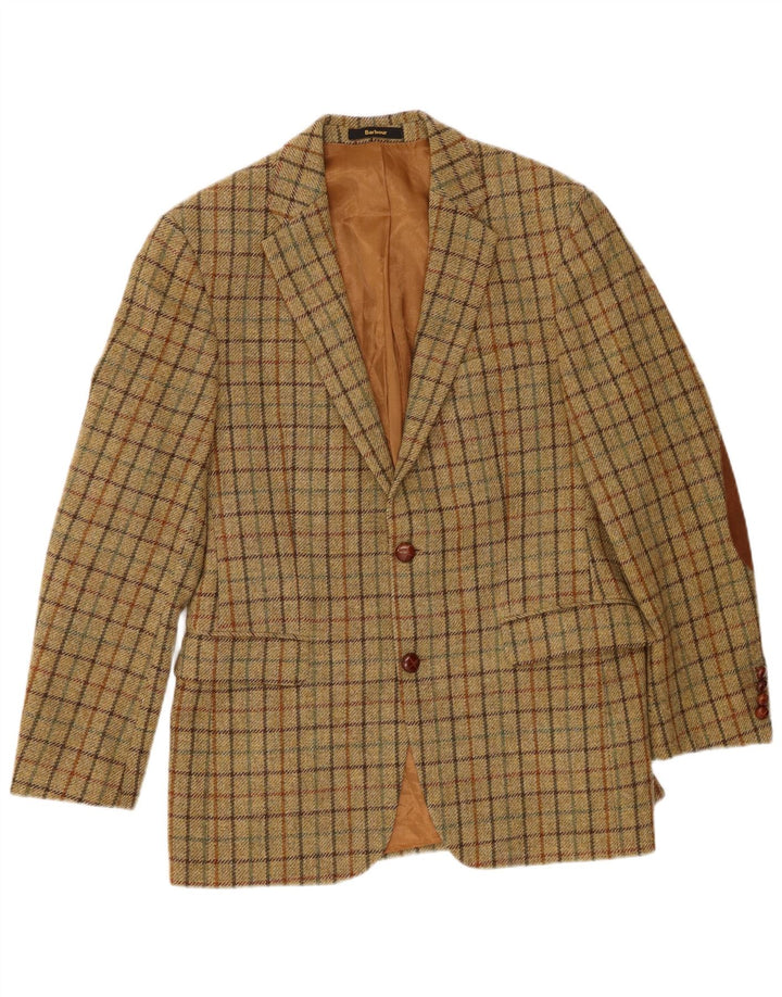 Μπουφάν Barbour Ανδρικό Μπλέιζερ με 2 Κουμπιά EU 48 Μεσαίο Πράσινο Check New Wool