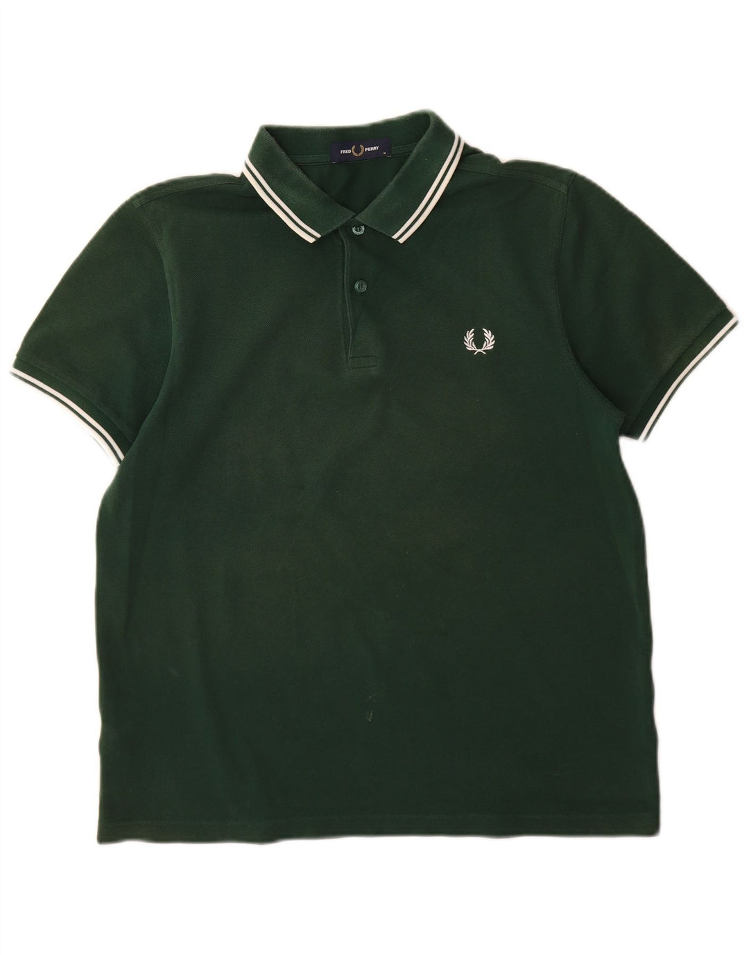 Fred Perry Ανδρικό Πόλο Μπλουζάκι Μεσαίο Πράσινο Βαμβακερό