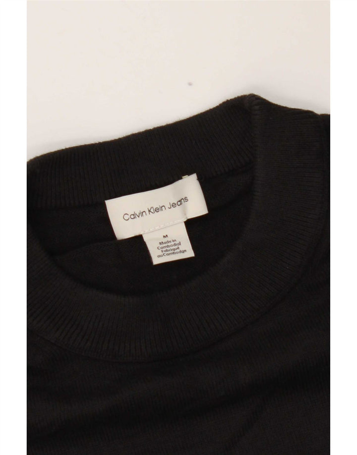 Calvin Klein Jeans Ανδρικό πουλόβερ με λαιμόκοψη μεσαίο μαύρο