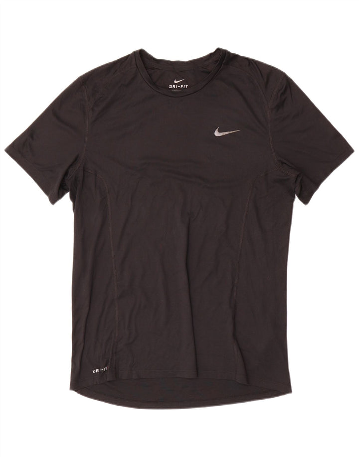 Ανδρικό T-Shirt Nike Dri Fit Top από μεσαίο μαύρο πολυεστέρα
