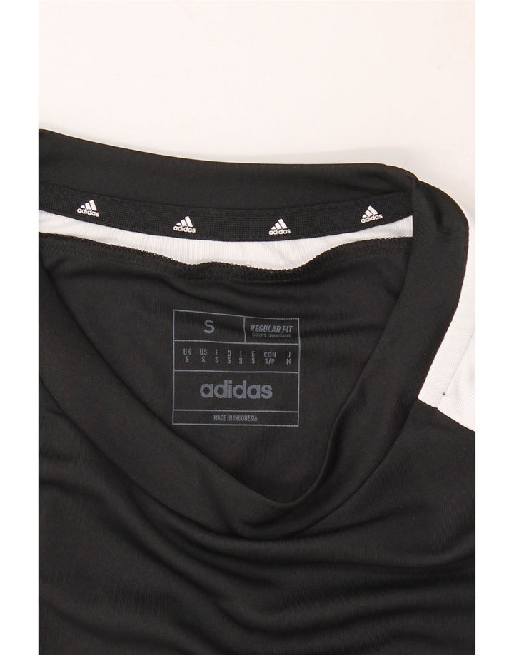 ADIDAS Mens Aeroready Regular Fit T-Shirt Top Small Black Polyester