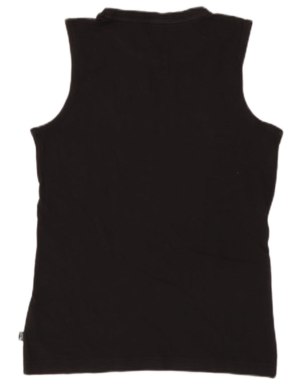 Puma Boys Graphic Vest Top 13-14 Years Μαύρο Βαμβακερό