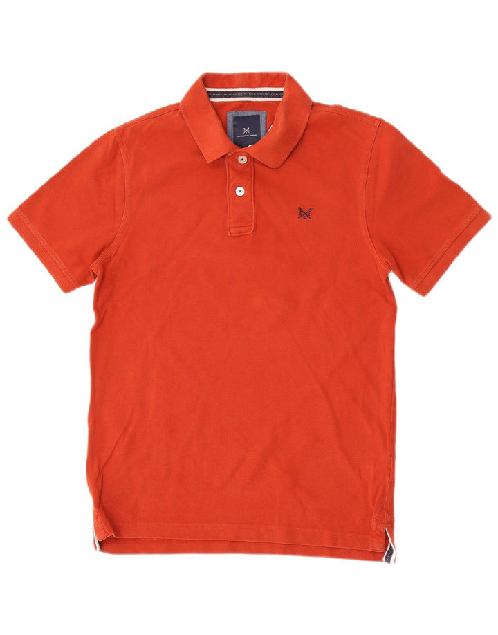 CREW CLOTHING Ανδρικό πουκάμισο πόλο Μικρό Βαμβακερό Πορτοκαλί