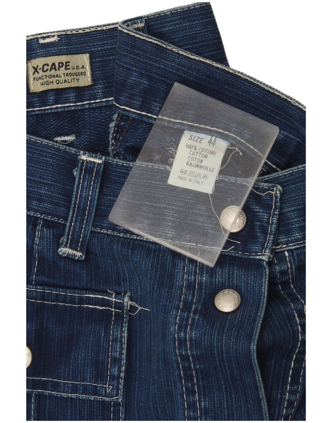 X-CAPE Γυναικεία Ψηλόμεση Τζιν Maxi Φούστα IT 44 Medium W26 Μπλε βαμβακερή