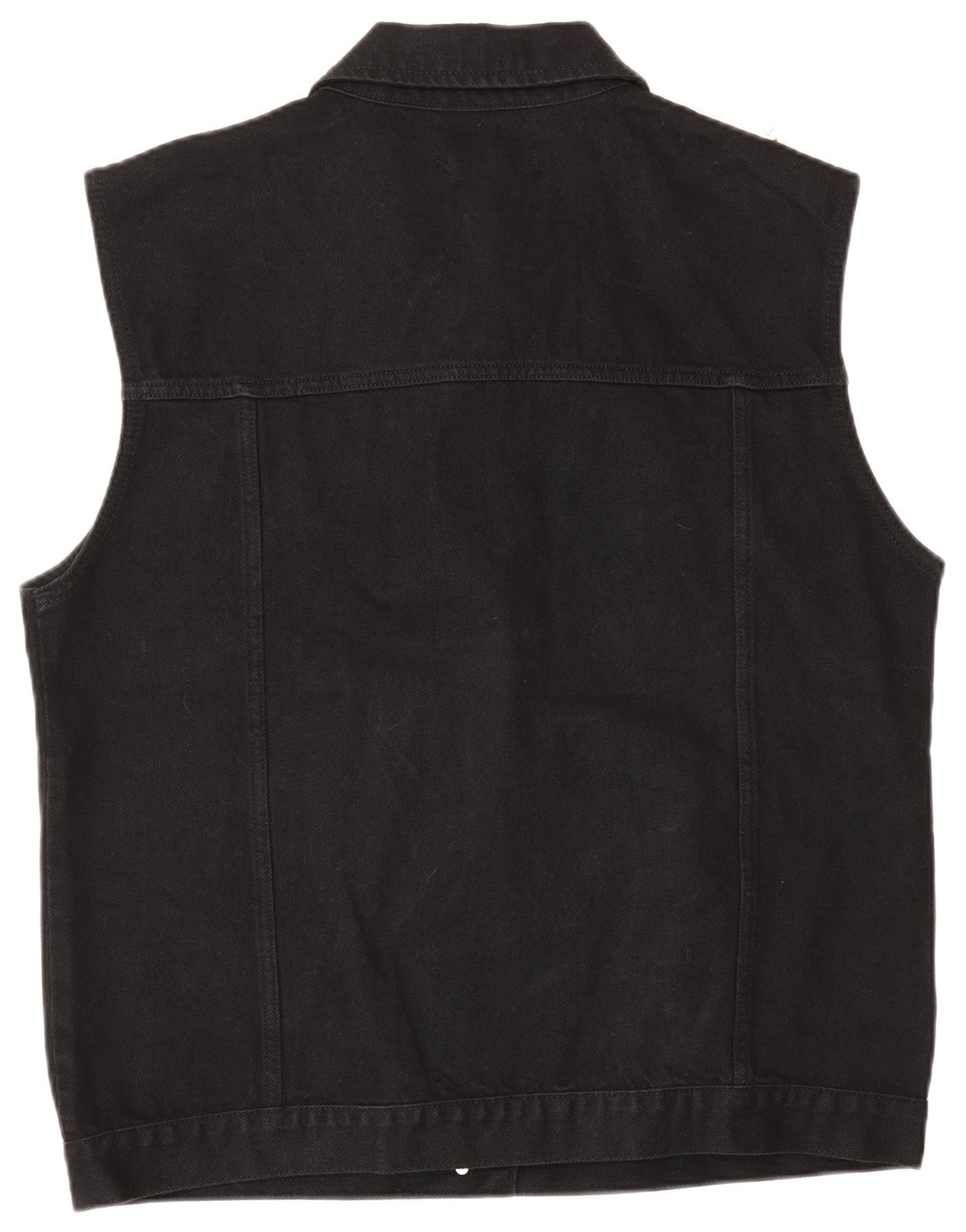 Oasis Γυναικείο Τζιν Gilet UK 16 μεγάλο μαύρο βαμβακερό