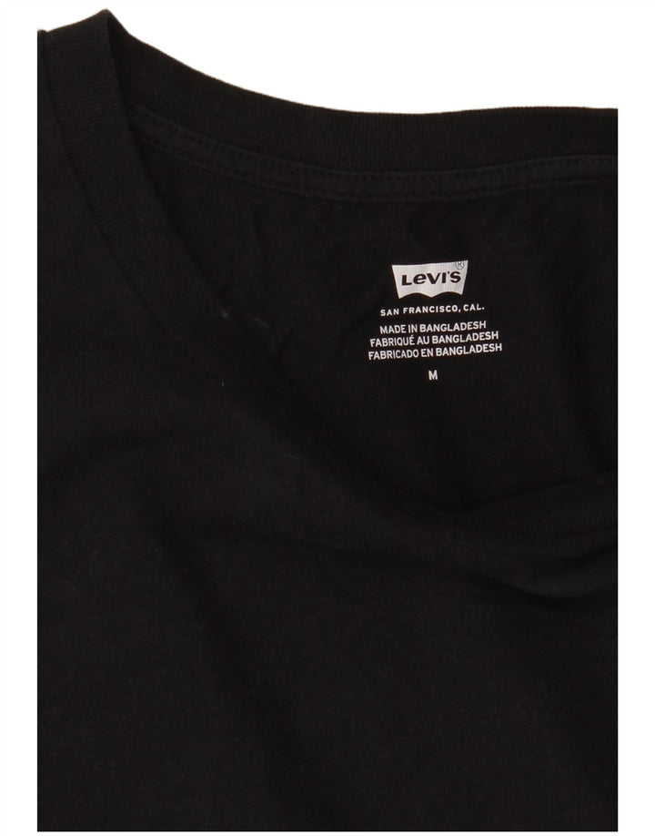 Γυναικείο T-Shirt LEVI'S Top UK 14 Medium Black