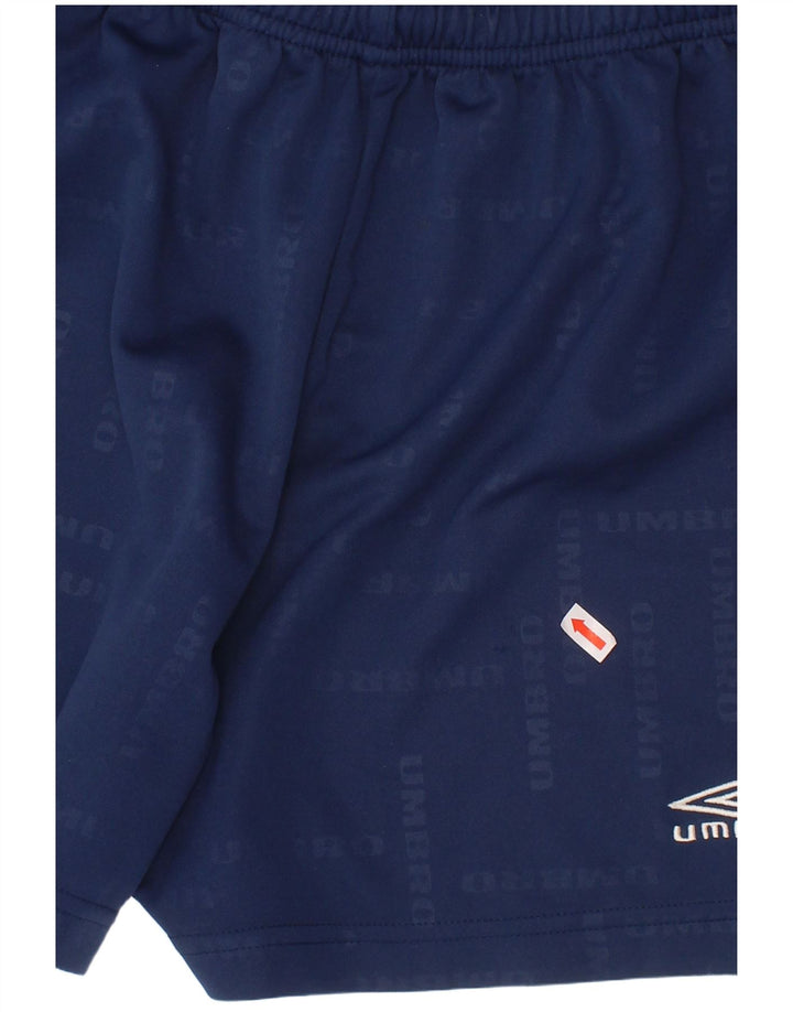 Γραφικό αθλητικό σορτς UMBRO Boys 13-14 ετών Navy Blue Polyester