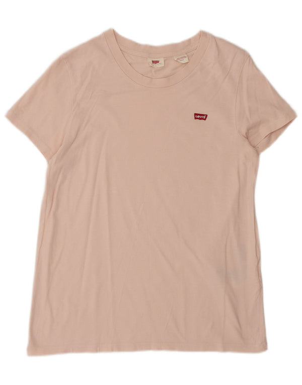 Γυναικείο T-Shirt Levi's Top UK 10 Small Pink Βαμβακερό