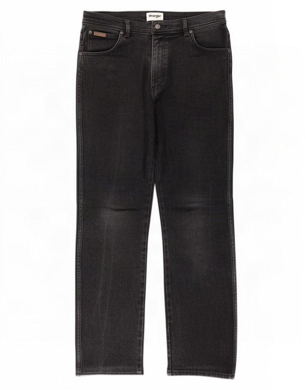 Wrangler Ανδρικό Texas Straight Jeans W34 L32 Μαύρο βαμβακερό