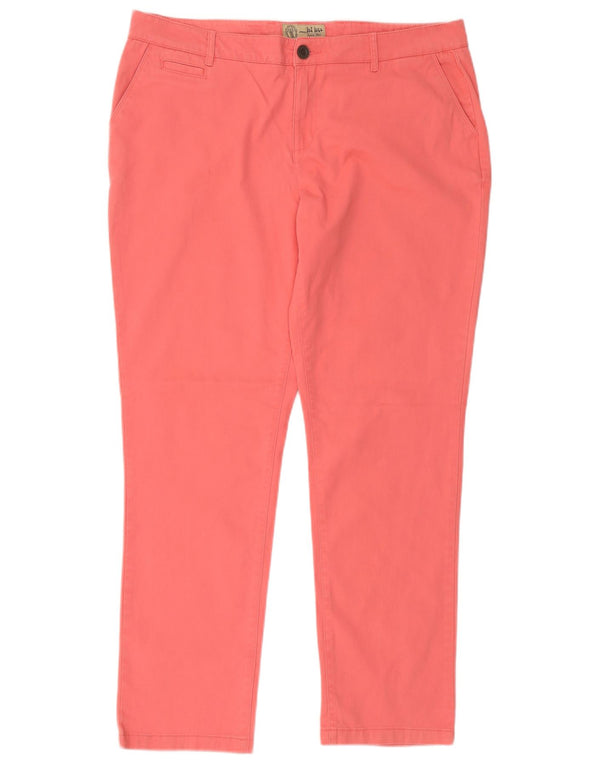 Fat Face Γυναικείο λεπτό παντελόνι Chino UK 18 XL W36 L29 Ροζ βαμβακερό
