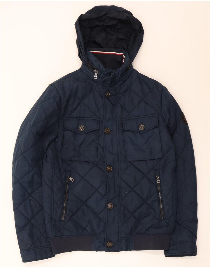 Tommy Hilfiger Ανδρικό καπιτονέ μπουφάν UK 36 Small Navy Blue Polyester