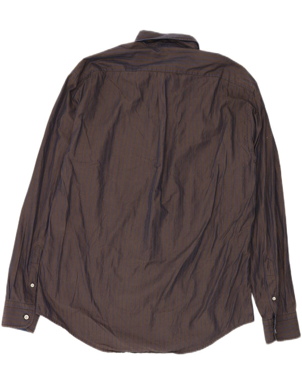 Ανδρικό πουκάμισο HARMONT & BLAINE 2XL Καφέ βαμβακερό ρίγες