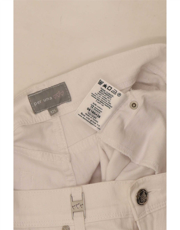 Γυναικεία Marks & Spencer Per Una Bootcut Jeans UK 12 Medium W30 L32 White