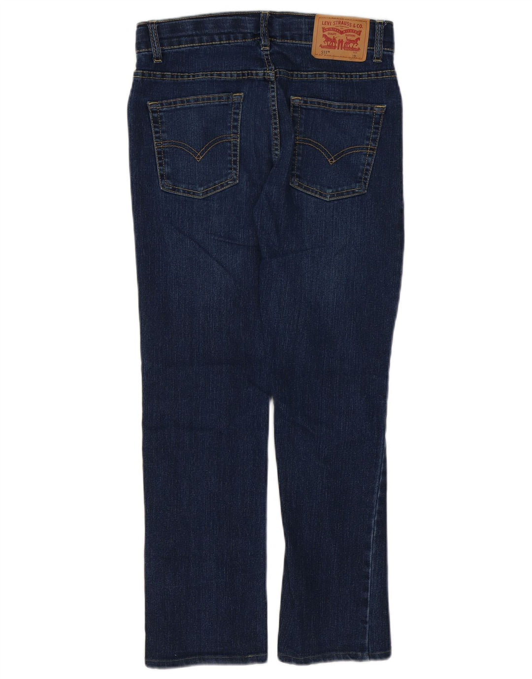 Levi's Boys 511 Slim Jeans 13-14 ετών W24 L25 Navy Blue Cotton