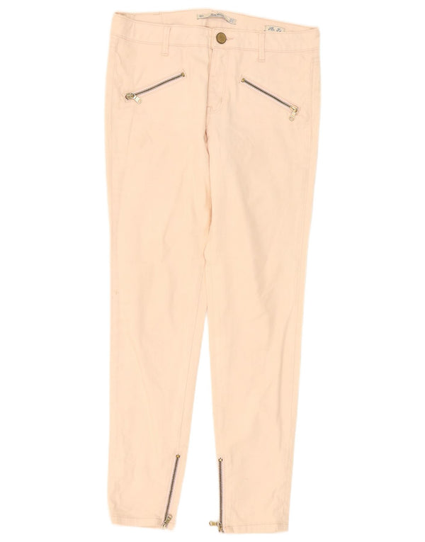 Zara Γυναικείο Slim Casual Παντελόνι EU 36 XS W26 L29 Ροζ