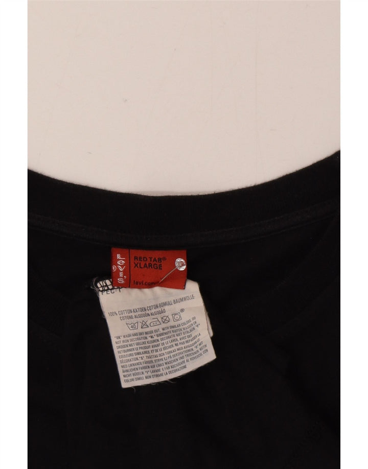 Ανδρικό τοπ Levi's μακρυμάνικο XL μαύρο βαμβακερό