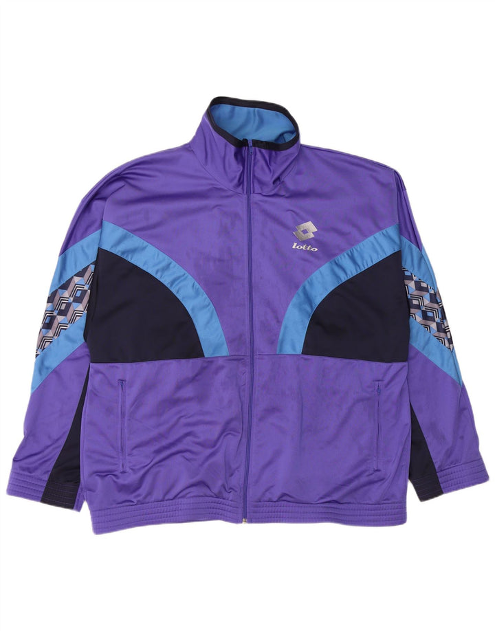 Ανδρική φόρμα Lotto Top Jacket XL Purple Colourblock