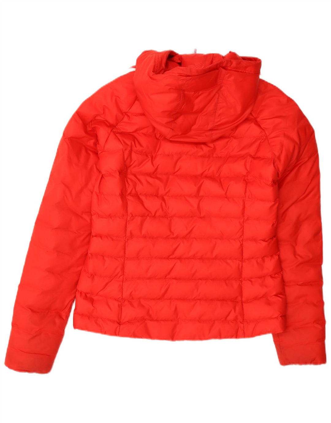 Adidas Γυναικείο μπουφάν με κουκούλα UK 8 Small Orange Nylon