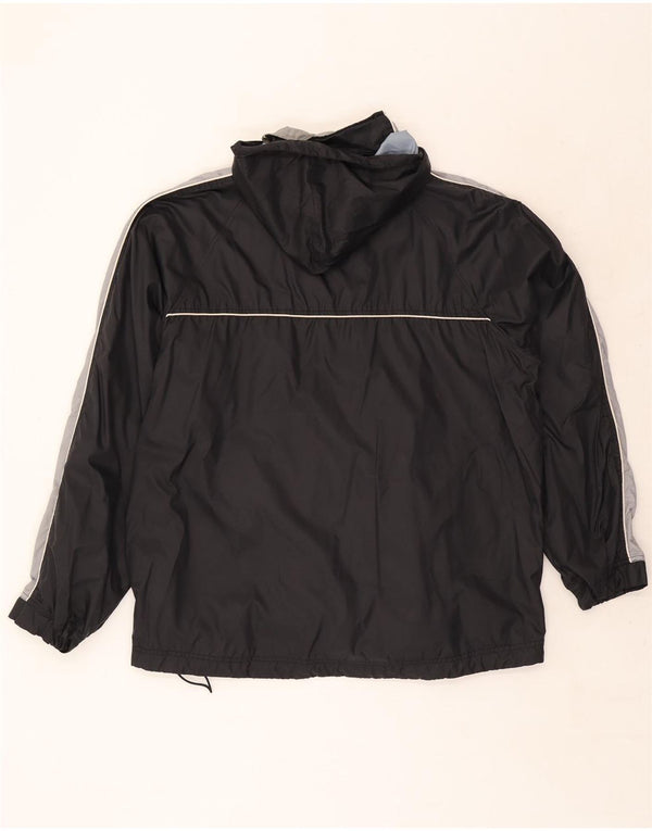 Ανδρικό μπουφάν βροχής με κουκούλα Nike UK 45/47 XL μαύρο νάιλον