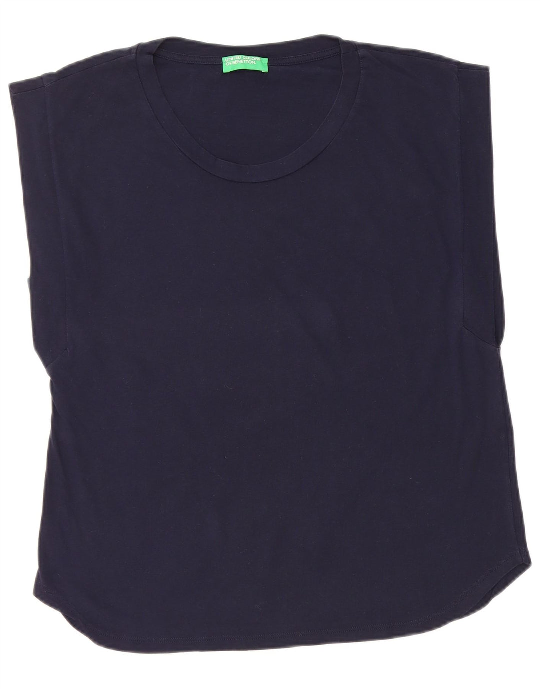 Γυναικείο γιλέκο Benetton UK 12 Βαμβακερό μεσαίο Navy Blue