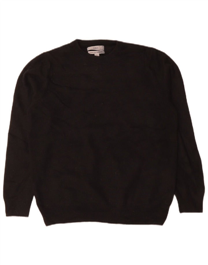 Marks & Spencer Γυναικείο πουλόβερ με λαιμόκοψη UK 12 Medium Black