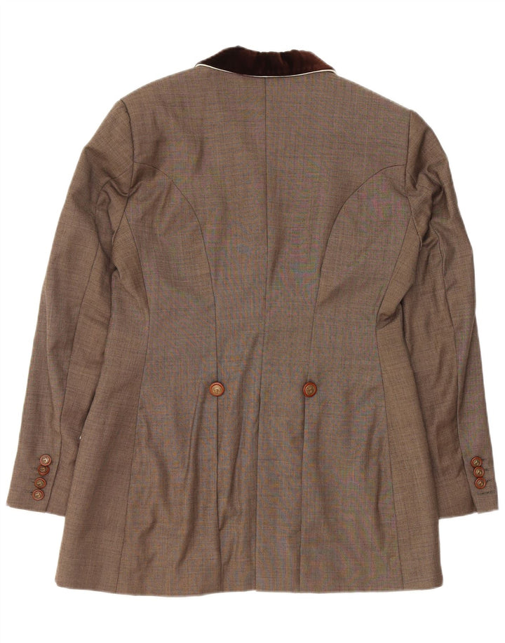 ALESSANDRO ALBANESE Γυναικείο Μπουφάν Μπλέιζερ Ιππασίας IT 44 Μεσαίο Καφέ