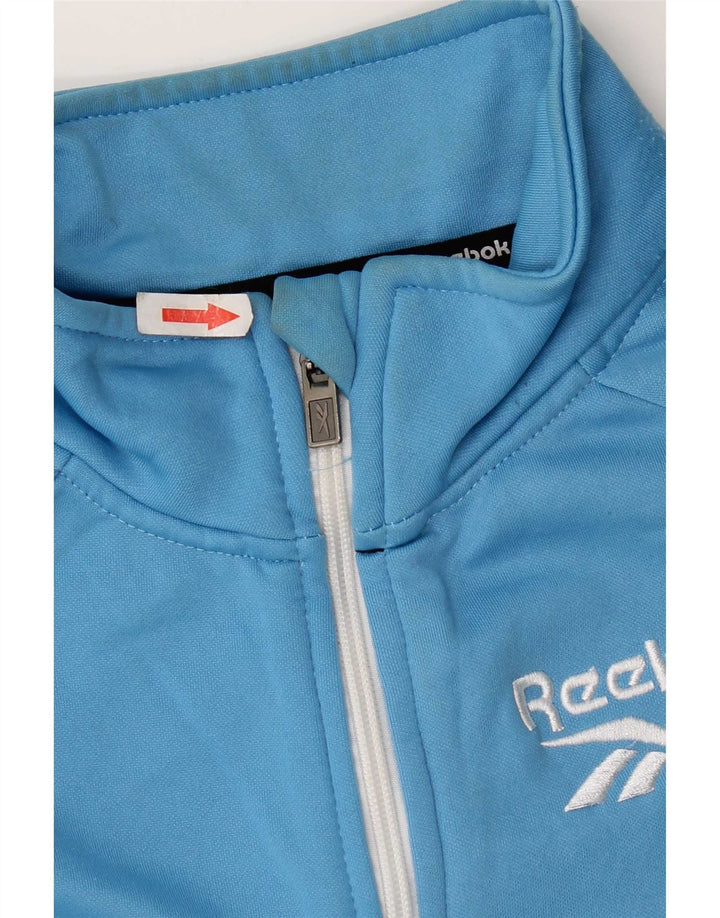 Reebok Boys αθλητική φόρμα Top Jacket 15-16 Years Blue Colourblock Polyester