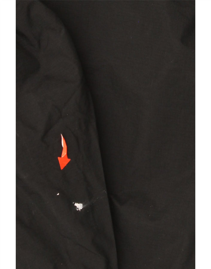 ANIMAL Boys Hooded Rain Jacket 13-14 Years Large Black Nylon