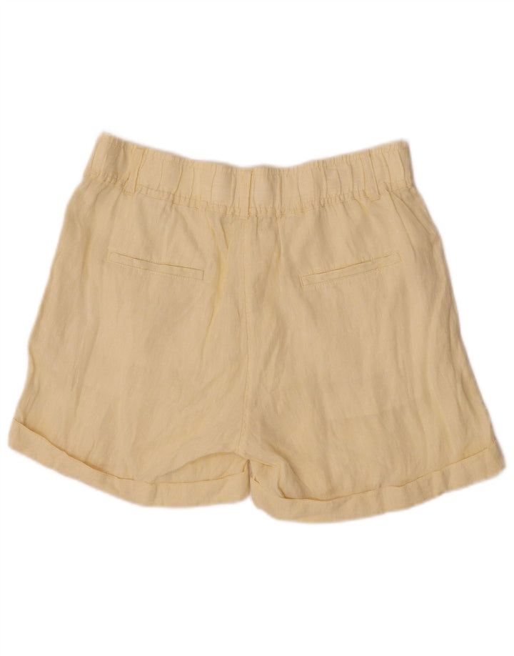 Marks & Spencer Γυναικείο σορτς Chino UK 12 Medium W30 Yellow λινό