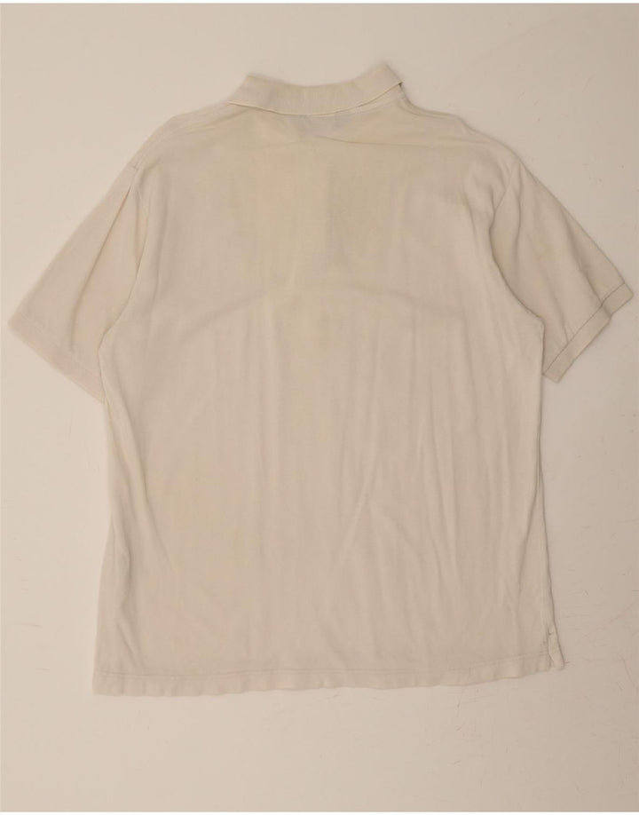 KAPPA Mens Polo Shirt XL Off White Cotton Vintage Kappa and Second-Hand Kappa from Messina Hembry 
